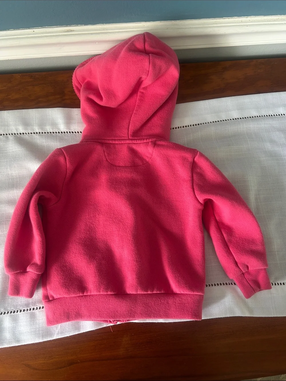Ralph Lauren Hot Pink Hooded Zip-Up Sweatshirt for Kids
